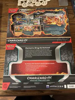 2x Pokemon TCG Charizard EX Box Set with Promo Cards and Collectibles - Image 2