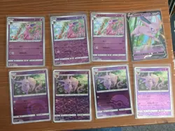 Espeon V Holo Chinese Gem Pack Vol 2 Pokemon 8 Card Foil Set US Seller - Image 1