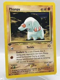 Phanpy 43/111 Neo Genesis 1st Ed Non Holo WotC 2000 Vintage Pokemon TCG Card - Image 2