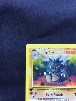 Pokemon Cards: Jungle 1st Edition Uncommon: Rhydon 45/64 - Image 2