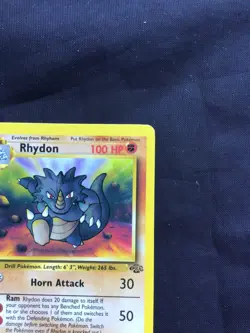 Pokemon Cards: Jungle 1st Edition Uncommon: Rhydon 45/64 - Image 3
