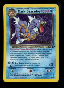 #4 Dark Gyarados 8/82 Team Rocket 2000 Holo Rare WOTC Pokemon Card TCG - Image 1