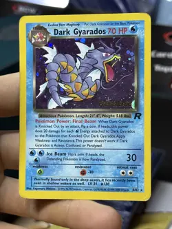 #4 Dark Gyarados 8/82 Team Rocket 2000 Holo Rare WOTC Pokemon Card TCG - Image 3