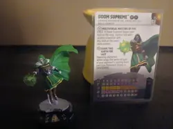 Heroclix Avengers 60th Anniversary set Doom Supreme #052 Chase figure w/card! - Image 1