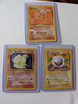 Pokemon TCG Ninetales Holo Rare Unlimited 12/102 Base Set Vintage + 2 FREE CARDS - Image 1