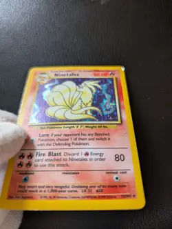 Pokemon TCG Ninetales Holo Rare Unlimited 12/102 Base Set Vintage + 2 FREE CARDS - Image 2