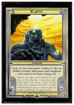 MTG Oversized Karn - Vanguard Magic the Gathering Card - Image 1