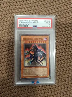 2004 Yu-Gi-Oh! Sorcerer of Dark Magic PSA 9 ENOO2 Movie promo card - Image 1