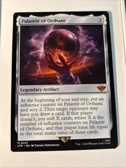 MTG Palantir of Orthanc LTR NM M 247 Legendary Artifact LOTR Magic - Image 1
