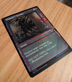 MTG Withering Torment Duskmourn NM Showcase FOIL - Image 2