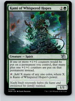 Magic the Gathering Kami of Whispered Hopes March of the Machine MTG Free Ship - Image 1