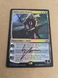 Sorin, Grim Nemesis FOIL Signed By Eric Deschamps Magic the Gathering - Image 1