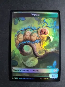 Merfolk / Worm (Foil) Token MTG Lorwyn Eclipsed - Image 2