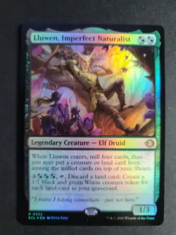 Lluwen, Imperfect Naturalist (Foil) Rare MTG Lorwyn Eclipsed - Image 1
