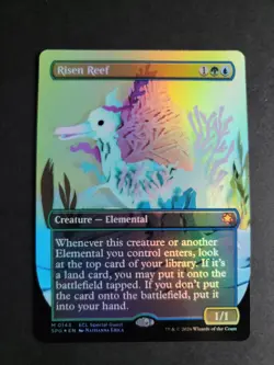 Risen Reef (Borderless Foil) Mythic MTG Special Guest Lorwyn Eclipsed - Image 1