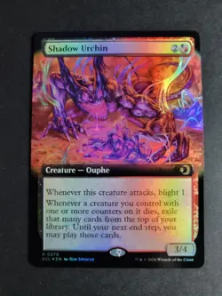 Shadow Urchin (Extended Art Foil) Rare MTG Lorwyn Eclipsed - Image 1