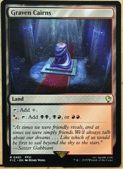 LIMITED EDITION Final Fantasy FFVI MtG Graven Cairns Unplayed NM - Image 1