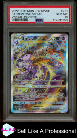 MEWTWO VSTAR POKEMON 2022 SWSH JAPANESE VSTAR UNIVERSE PSA 10 - Image 1