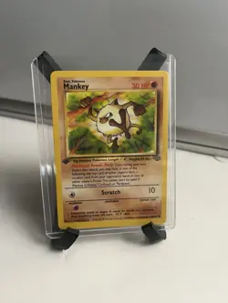 NM MANKEY 1ST EDITION - 55/64 WotC Pokemon TCG Jungle Set - Image 1