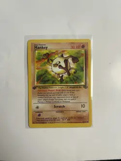 NM MANKEY 1ST EDITION - 55/64 WotC Pokemon TCG Jungle Set - Image 3
