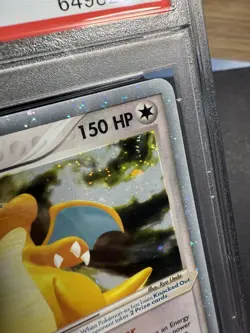 2003 POKEMON EX DRAGON #90 DRAGONITE EX-HOLO PSA 9 (dual swirls) - Image 4