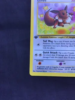 Pokemon Cards: Jungle 1st Edition Common: Eevee 51/64 - Image 5