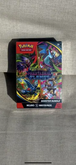 Pokemon Mega Evolution Phantasmal Flames Booster Bundle Sealed - Image 1