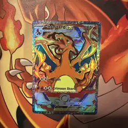 Pokemon POCKET Charizard EX Holo Full Art Card NM IR SIR AR - Image 2