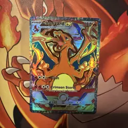 Pokemon POCKET Charizard EX Holo Full Art Card NM IR SIR AR - Image 3