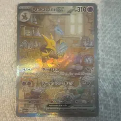 Pokemon TCG Scarlet and Violet Alakazam EX Secret Illustration Rare Card 201/165 - Image 2