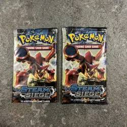 Sealed XY Steam Siege Booster Pack x2 - Volcanion Artwork 2016 Rare Pokemon TCG - Image 1