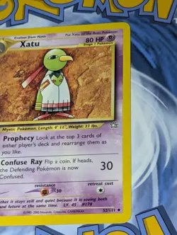 Xatu 52/111 Played & Natu 67/111 Lp Neo Genesis Pokemon Tcg - Image 3
