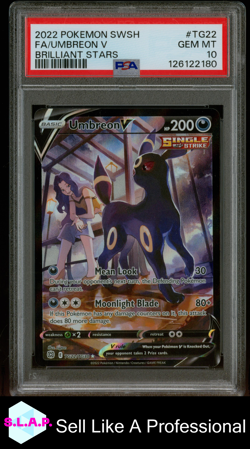UMBREON V POKEMON 2022 SWSH BRILLIANT STARS ENGLISH PSA 10 - Image 1