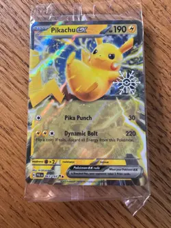 Pikachu EX (Snowflake Stamp) EX #63 - Sealed in plastic - Pokemon Paldea Evolved - Image 1