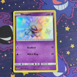 Shuppet SV16/SV94 Hidden Fates Shiny Vault Holo Rare Pokemon - Image 1