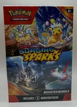 Surging Sparks Booster Bundle Pokemon TCG Scarlet and Violet Factory Sealed New - Image 1