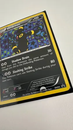 Pokemon TCG Umbreon Black White Holo BW93 Black Star Promo - Image 4