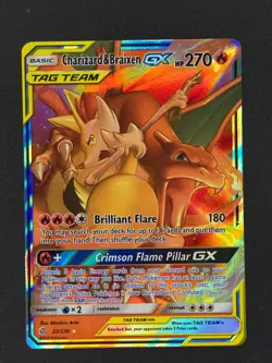 Charizard Braixen GX 22 Pokemon Cosmic Eclipse 2022 NM 🔥🔥🔥 - Image 1