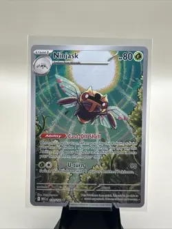 2025 Pokemon Gaming Mega Evolution - MEG EN Ninjask #137/132 Illustration Rare - Image 1