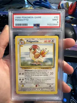 1999 POKEMON BASE SET UNLIMITED #22 PIDGEOTTO PSA 9 - Image 1
