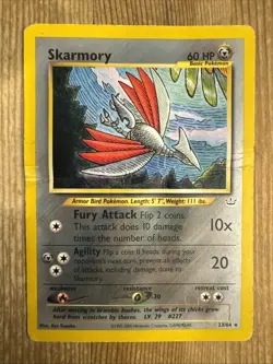 Pokemon TCG Skarmory Neo Revelation 23/64 Regular Unlimited Rare DMG #2 - Image 1