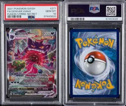 Pokemon 2021 Gengar VMAX 271/264 Alt Art Fusion Strike GEM MINT PSA 10 - Image 3