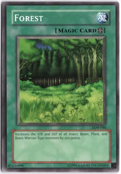 Yugioh - Forest LOB-046 Unlimited - The Legend of Blue Eyes White Dragon - Image 1