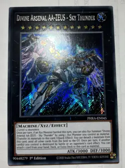 Yu-Gi-Oh - DIVINE ARSENAL AA-ZEUS - SKY THUNDER - PHRA-EN045 - Secret - NM/M W - Image 1