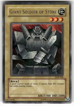 Giant Soldier of Stone The Legend of Blue Eyes White Dragon Rare Yugioh LP - Image 1