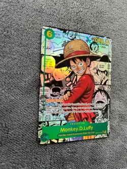 2025 One Piece OP13 - Carrying On His Will #118 Monkey D. Luffy Manga Rare - Image 3