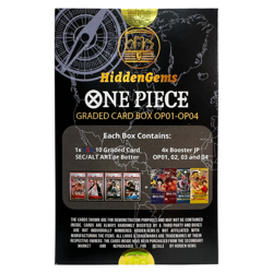 HiddenGems PSA 10 One Piece OP01-04 mit 4 Booster Mystery Slab Box Japanisch - Image 3