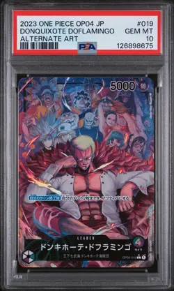 PSA 10 - Donquixote Doflamingo - OP04 019 AA Leader - Japanese - One Piece Card - Image 1