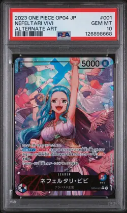 PSA 10 - Nefeltari Vivi - OP04 001 AA Leader - Japanese - One Piece Card - Image 1