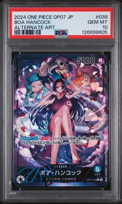 PSA 10 - Boa Hancock - OP07 038 AA Leader - Japanese - One Piece Card - Image 1